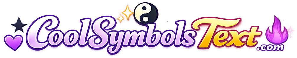 Cool Symbols Text logo